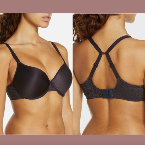 NEW $78 Chantelle [ 38DD ] C‎ Jolie Comfort Convertible T-Shirt Bra Black #5773 - Picture 2 of 11